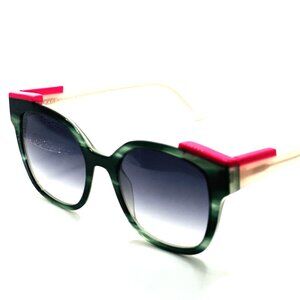 AUTHENTIC FACE A FACE TILDE 2 COL 4057 Tortoise Green Irise Sunglasses 53mm